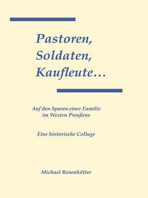 cover image of Pastoren, Soldaten, Kaufleute...